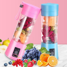 Load image into Gallery viewer, Portable Blender Mini Mixer Electric Juicer Machine Fresh Fruit Juice Blender Smoothie Maker Blender Cup Bottle A Travel Kitchen Portable USB Electric Fruit Juicer Squeezer Bottle Kitchen Tool for Orange Lemon
