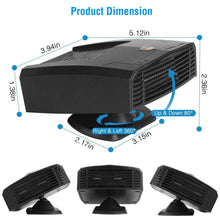 Load image into Gallery viewer, Portable Car Heater Heating Fan 2-in-1 Defroster Defogger Demister Windshield Heater
