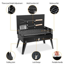 Load image into Gallery viewer, Portable Charcoal Grill Foldable BBQ Suitcase
