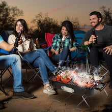 Load image into Gallery viewer, Portable Charcoal Tabletop Grill with Lid
