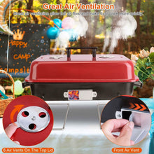 Load image into Gallery viewer, Portable Charcoal Tabletop Grill with Lid
