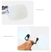 Load image into Gallery viewer, Portable Clip Reading Glasses For Women Anti Blue Light Blocking Presbyopic Eyeglasses For Men Computer Blue Light Blocking Reading Glasses Flexible Lightweight Anti Eyestrain Portable Readers Flip Clips Lens Magnifier +1.0 1.5 2.5
