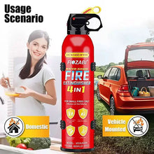 Load image into Gallery viewer, Portable Fire Extinguisher Spray 4-in-1 with Bracket
