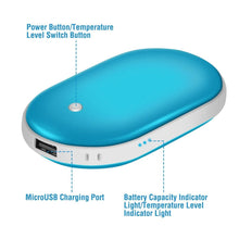 Load image into Gallery viewer, Portable Hand Warmer 5000mAh Power Bank
