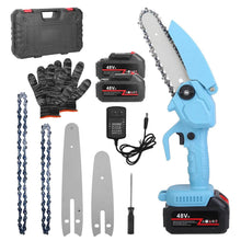 Load image into Gallery viewer, Portable Handheld Cordless Small Chain Saw Battery Powered
