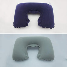 Load image into Gallery viewer, Portable Inflatable U Shape Neck Comfortable Pillow Office Air Cushion Airplane Driving Nap Support Head Rest Travel Pillow Functional U-Shape Travel Pillow For Airplane Inflatable Neck Pillow Travel Accessories Comfortable Sleep Pillows
