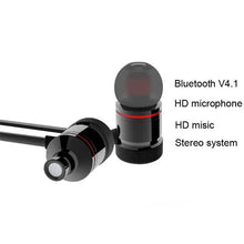 Load image into Gallery viewer, Portable Magnetic Sport Bluetooth Wireless Stereo Earphones For Workout Gym Noise Cancelling Earphones
