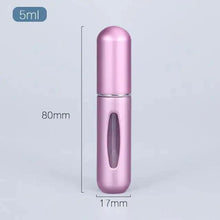 Load image into Gallery viewer, Portable Mini Refillable Atomizer Bottle Lightweight Container For Cosmetics Mini Aluminum Empty Bottle For Traveling Cute Little Bottle For Ladies 5ml
