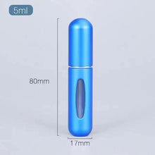 Load image into Gallery viewer, Portable Mini Refillable Atomizer Bottle Lightweight Container For Cosmetics Mini Aluminum Empty Bottle For Traveling Cute Little Bottle For Ladies 5ml
