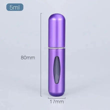 Load image into Gallery viewer, Portable Mini Refillable Atomizer Bottle Lightweight Container For Cosmetics Mini Aluminum Empty Bottle For Traveling Cute Little Bottle For Ladies 5ml
