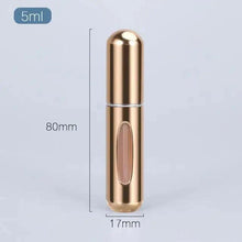 Load image into Gallery viewer, Portable Mini Refillable Atomizer Bottle Lightweight Container For Cosmetics Mini Aluminum Empty Bottle For Traveling Cute Little Bottle For Ladies 5ml
