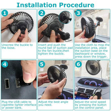 Load image into Gallery viewer, Portable Rotatable Car Cooling Fan
