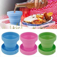 Load image into Gallery viewer, Portable Silicone Telescopic Drinking Collapsible Folding Cup

