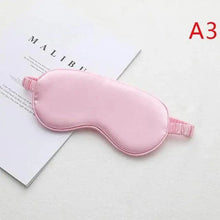 Load image into Gallery viewer, Portable Sleeping Eye Mask Cover Eye Patch Smooth Blindfold Rest Relax Eye Cover Soft And Comfortable Night Blindfold For Women
