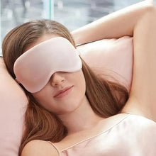 Load image into Gallery viewer, Portable Sleeping Eye Mask Cover Eye Patch Smooth Blindfold Rest Relax Eye Cover Soft And Comfortable Night Blindfold For Women
