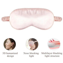 Load image into Gallery viewer, Portable Sleeping Eye Mask Cover Eye Patch Smooth Blindfold Rest Relax Eye Cover Soft And Comfortable Night Blindfold For Women
