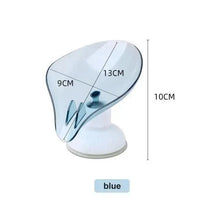 Load image into Gallery viewer, Portable Soap Dish Leaf Shape Soap Holder Leaf Shaped Soap Box Soap Dish For Bathroom Suction Cup Bathroom Storage For Soap Soap Dishes Sponge Container with Suction Cup Leaf Shape Self Draining for Bathroom Kitchen Sink
