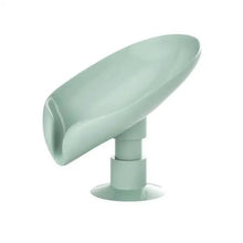 Load image into Gallery viewer, Portable Soap Dish Leaf Shape Soap Holder Leaf Shaped Soap Box Soap Dish For Bathroom Suction Cup Bathroom Storage For Soap Soap Dishes Sponge Container with Suction Cup Leaf Shape Self Draining for Bathroom Kitchen Sink

