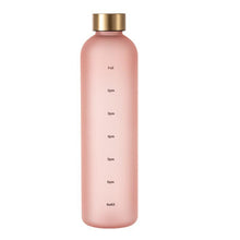 Load image into Gallery viewer, Portable Space Cup Sports Water Bottle Fruit Lemon Juice Drinking Bottle Outdoor travel camping plastic cup beverage utensils Motivational Water Bottle with Time Marker to Drink Reusable Plastic Bottle with BPA Free for Gym and Sports
