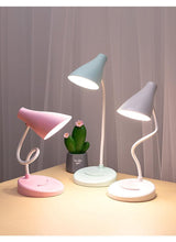 Load image into Gallery viewer, Portable USB Rechargeable LED Folding Desk Lamp Eye Protection Touch Dimming Working Reading Table Lamp  For Book Bed Office Decorative Table Lamp Cute Study Lamps for Bedroom Décor

