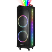 Load image into Gallery viewer, Portable Wireless Party Speaker Colorful Lights DJ PA System
