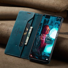 Load image into Gallery viewer, Premium Leather PU Flip Case Magnetic Flip Case Card Slot Silicone Bumper Protective Case For Xiaomi Redmi Note 10 Case Flip Matte Leather Cover For Redmi Note 10 s Por Max 10s Case Luxury Wallet Strong Magnetic Cover

