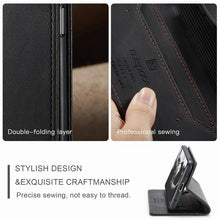 Load image into Gallery viewer, Premium Leather PU Flip Case Magnetic Flip Case Card Slot Silicone Bumper Protective Case For Xiaomi Redmi Note 10 Case Flip Matte Leather Cover For Redmi Note 10 s Por Max 10s Case Luxury Wallet Strong Magnetic Cover
