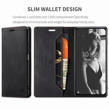 Load image into Gallery viewer, Premium Leather PU Flip Case Magnetic Flip Case Card Slot Silicone Bumper Protective Case For Xiaomi Redmi Note 10 Case Flip Matte Leather Cover For Redmi Note 10 s Por Max 10s Case Luxury Wallet Strong Magnetic Cover
