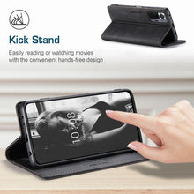 Load image into Gallery viewer, Premium Leather PU Flip Case Magnetic Flip Case Card Slot Silicone Bumper Protective Case For Xiaomi Redmi Note 10 Case Flip Matte Leather Cover For Redmi Note 10 s Por Max 10s Case Luxury Wallet Strong Magnetic Cover
