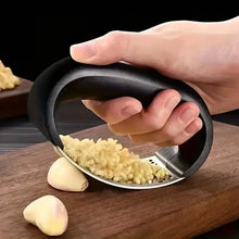 Load image into Gallery viewer, Premium Stainless Steel Garlic Rocker Press - Compact, Durable, and Rust-Resistant Kitchen Gadget
