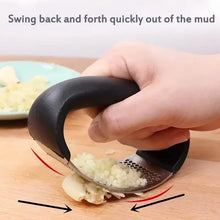 Load image into Gallery viewer, Premium Stainless Steel Garlic Rocker Press - Compact, Durable, and Rust-Resistant Kitchen Gadget
