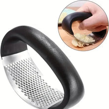 Load image into Gallery viewer, Premium Stainless Steel Garlic Rocker Press - Compact, Durable, and Rust-Resistant Kitchen Gadget
