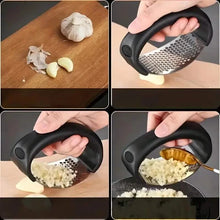 Load image into Gallery viewer, Premium Stainless Steel Garlic Rocker Press - Compact, Durable, and Rust-Resistant Kitchen Gadget
