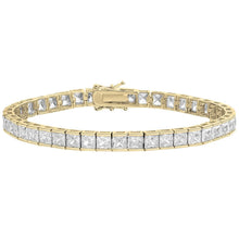 Load image into Gallery viewer, Princess Cut Crystal Tennis Bracelet
