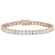 Load image into Gallery viewer, Princess Cut Crystal Tennis Bracelet
