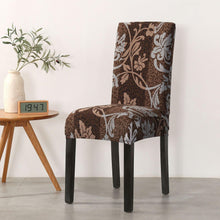 Load image into Gallery viewer, Print Pattened Dining Chair Cover Spandex Elastic Chair Slipcover Stretch Case For Chairs Wedding Hotel Banquet  Fit Stretch Short Dining Room Chair Covers with Printed Pattern Banquet Chair Seat Protector Slipcover For Home Party Hotel Wedding Ceremony
