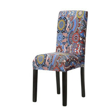 Load image into Gallery viewer, Print Pattened Dining Chair Cover Spandex Elastic Chair Slipcover Stretch Case For Chairs Wedding Hotel Banquet  Fit Stretch Short Dining Room Chair Covers with Printed Pattern Banquet Chair Seat Protector Slipcover For Home Party Hotel Wedding Ceremony

