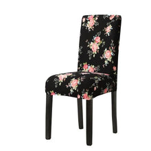 Load image into Gallery viewer, Print Pattened Dining Chair Cover Spandex Elastic Chair Slipcover Stretch Case For Chairs Wedding Hotel Banquet  Fit Stretch Short Dining Room Chair Covers with Printed Pattern Banquet Chair Seat Protector Slipcover For Home Party Hotel Wedding Ceremony
