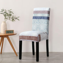 Load image into Gallery viewer, Print Pattened Dining Chair Cover Spandex Elastic Chair Slipcover Stretch Case For Chairs Wedding Hotel Banquet  Fit Stretch Short Dining Room Chair Covers with Printed Pattern Banquet Chair Seat Protector Slipcover For Home Party Hotel Wedding Ceremony
