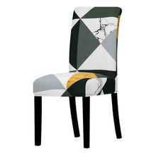 Load image into Gallery viewer, Printed Chair Cover Economical and Practical Stretch Seat Cover Slipcovers Big Elastic Washable Dining Chairs Beach Chairs Removable Washable Short Parsons Kitchen Chair Covers Protector for Dining Room Hote
