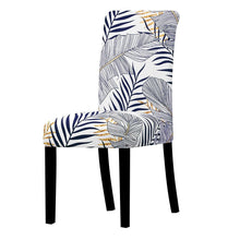 Load image into Gallery viewer, Printed Chair Cover Economical and Practical Stretch Seat Cover Slipcovers Big Elastic Washable Dining Chairs Beach Chairs Removable Washable Short Parsons Kitchen Chair Covers Protector for Dining Room Hote
