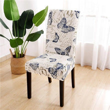 Load image into Gallery viewer, Printed Chair Cover Spandex Stretch Durable Soft Seat Chair Covers Slipcovers for Kitchen Dining Room Wedding Banquet Hotel  Chair Covers for Dining Room Stretch Spandex Removable Washable Anti-dust Seat Slipcover  Protector for Hotel Office Ceremony
