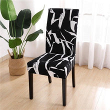 Load image into Gallery viewer, Printed Chair Cover Spandex Stretch Durable Soft Seat Chair Covers Slipcovers for Kitchen Dining Room Wedding Banquet Hotel  Chair Covers for Dining Room Stretch Spandex Removable Washable Anti-dust Seat Slipcover  Protector for Hotel Office Ceremony
