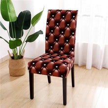 Load image into Gallery viewer, Printed Chair Cover Spandex Stretch Durable Soft Seat Chair Covers Slipcovers for Kitchen Dining Room Wedding Banquet Hotel  Chair Covers for Dining Room Stretch Spandex Removable Washable Anti-dust Seat Slipcover  Protector for Hotel Office Ceremony
