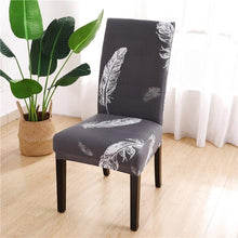 Load image into Gallery viewer, Printed Chair Cover Spandex Stretch Durable Soft Seat Chair Covers Slipcovers for Kitchen Dining Room Wedding Banquet Hotel  Chair Covers for Dining Room Stretch Spandex Removable Washable Anti-dust Seat Slipcover  Protector for Hotel Office Ceremony
