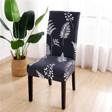Load image into Gallery viewer, Printed Chair Cover Spandex Stretch Durable Soft Seat Chair Covers Slipcovers for Kitchen Dining Room Wedding Banquet Hotel  Chair Covers for Dining Room Stretch Spandex Removable Washable Anti-dust Seat Slipcover  Protector for Hotel Office Ceremony
