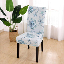 Load image into Gallery viewer, Printed Chair Cover Spandex Stretch Durable Soft Seat Chair Covers Slipcovers for Kitchen Dining Room Wedding Banquet Hotel  Chair Covers for Dining Room Stretch Spandex Removable Washable Anti-dust Seat Slipcover  Protector for Hotel Office Ceremony
