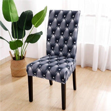 Load image into Gallery viewer, Printed Chair Cover Spandex Stretch Durable Soft Seat Chair Covers Slipcovers for Kitchen Dining Room Wedding Banquet Hotel  Chair Covers for Dining Room Stretch Spandex Removable Washable Anti-dust Seat Slipcover  Protector for Hotel Office Ceremony
