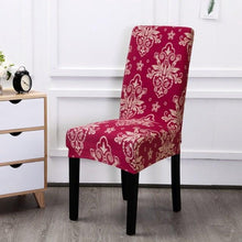 Load image into Gallery viewer, Printed Chair Cover Spandex Stretch Durable Soft Seat Chair Covers Slipcovers for Kitchen Dining Room Wedding Banquet Hotel  Chair Covers for Dining Room Stretch Spandex Removable Washable Anti-dust Seat Slipcover  Protector for Hotel Office Ceremony
