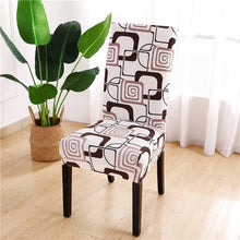 Load image into Gallery viewer, Printed Chair Cover Spandex Stretch Durable Soft Seat Chair Covers Slipcovers for Kitchen Dining Room Wedding Banquet Hotel  Chair Covers for Dining Room Stretch Spandex Removable Washable Anti-dust Seat Slipcover  Protector for Hotel Office Ceremony
